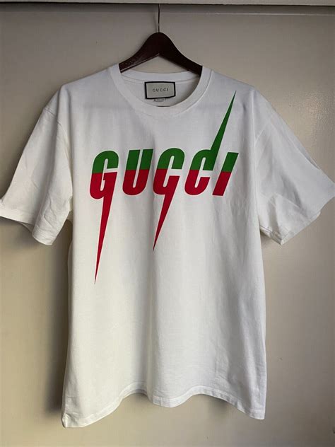 gucci red and green tshirt|authentic Gucci men tee shirts.